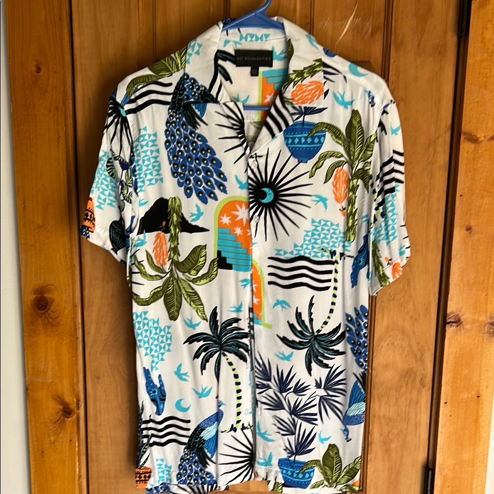 Tropical Print Men's Shirt
